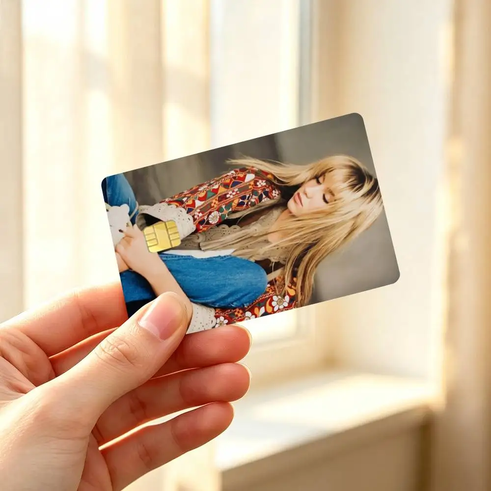 D-Debbie Gibson American Singer Credit Card HD Stickers Easy to replace, change card style anytime as you like