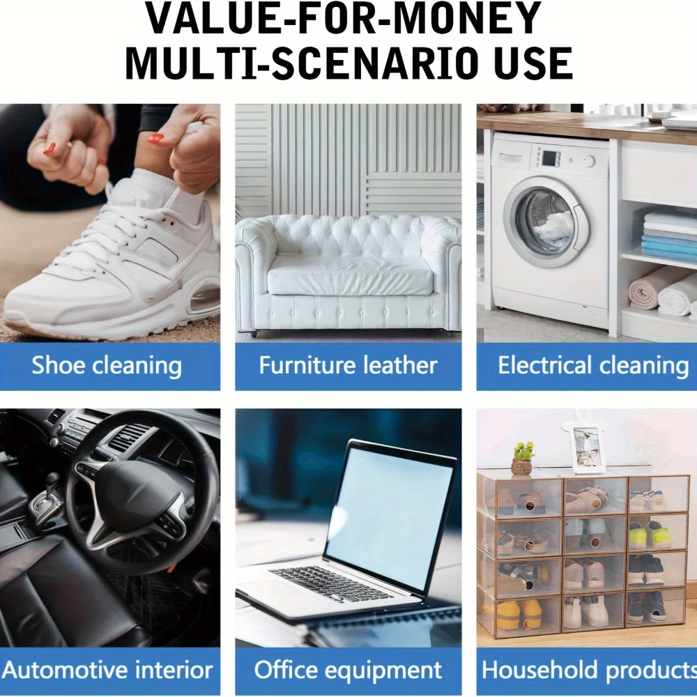 

Белый крем для чистки кроссовок — отбеливание пятен для кожаной обуви, салона автомобиля и женских сумок — легкое глубокое очищение