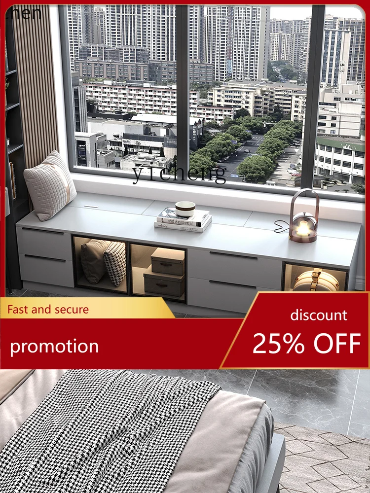 YFY  Windows and Cabinets Locker Bedroom Windowsill Floor Cabinet Low Cabinet Can Sit Tailstock