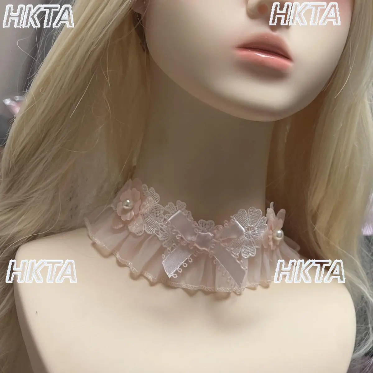 Diademas elegantes y bonitas de Lolita, pinzas para el pelo, accesorios de Cosplay para mujer, lazo con borde de hongo de encaje dulce, tocado de princesa para cumpleaños para niñas
