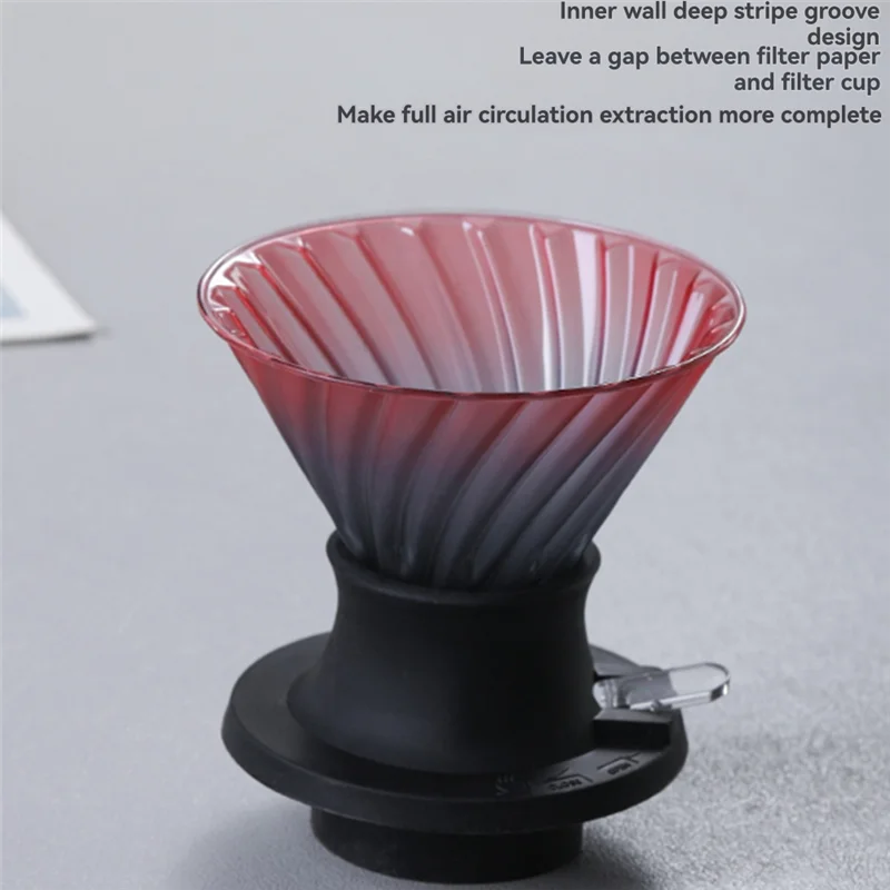 

A16Z Pour Overcoffee Maker Set Borosilicate Glass Pour Coffee Tea Set High Quality Luxury Handmade