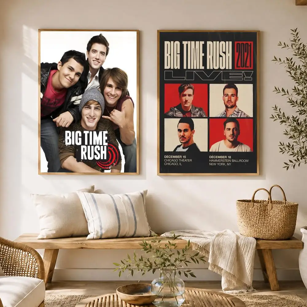 Band Big Time Rush   Poster HD poster wall art self-stick no-residue for home cafe office great gift