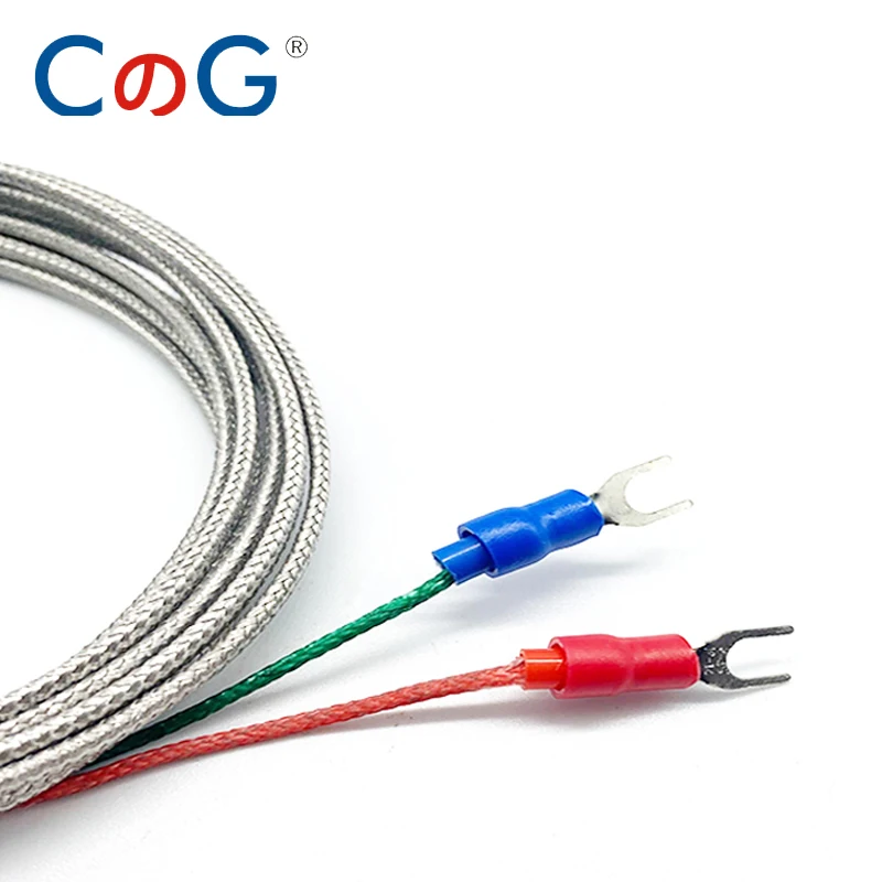 Sonde à vis CG 0-400 degrés WRET-02 M6, petit capteur de température à Thermocouple fileté de Type E avec câble de 1/2/3/5M