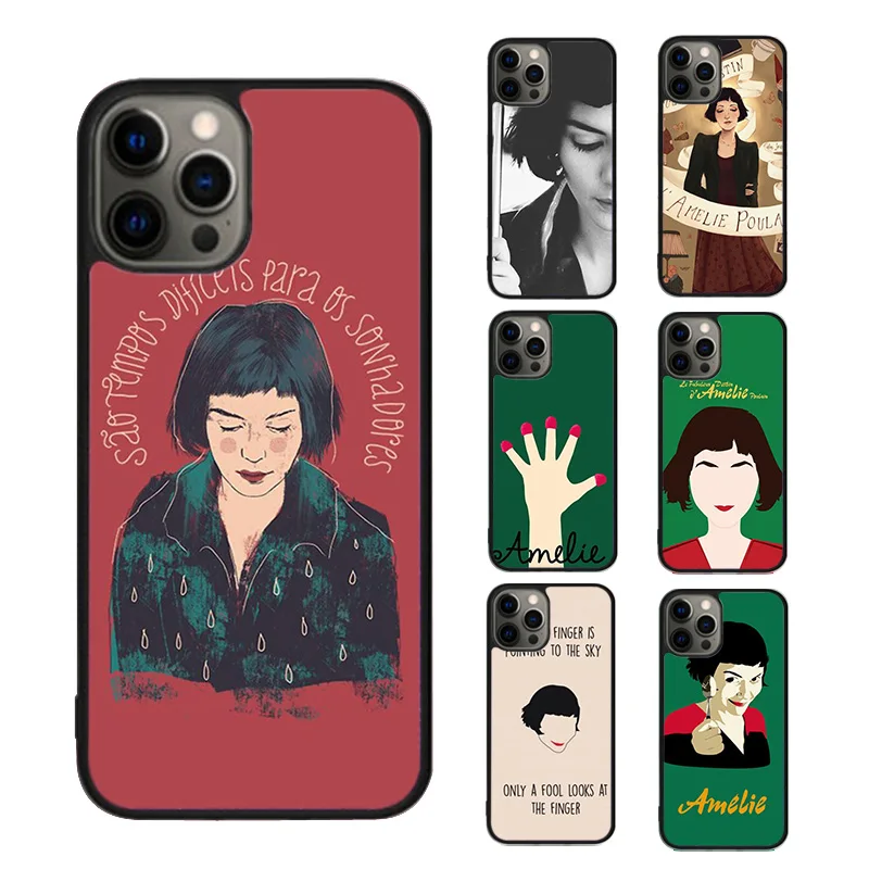 Amelie Movie Poster Phone Case For iPhone SE2020 15 16 14 13 Pro Max Coque 12 11 Pro Max 8 PLUS 7 mini mobile fundas cover