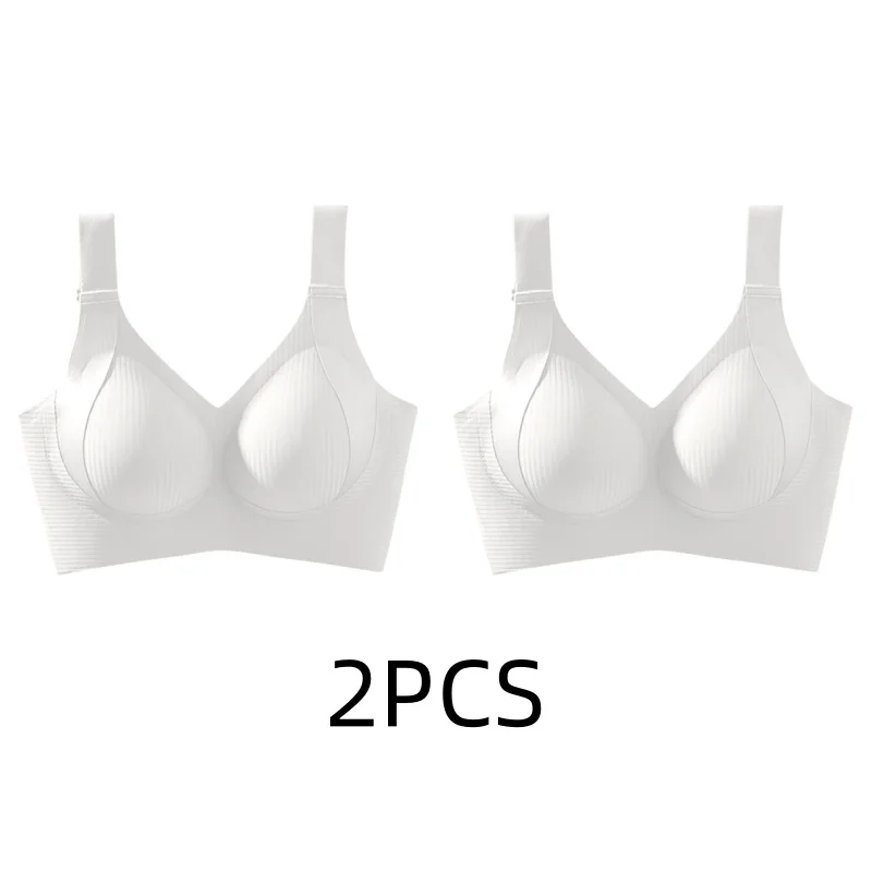 1/2PCS naadloos damesondergoed, dunne stijl, grote borsten, kleine borsten, geen draden, pull-up en anti-verslapping grote maat bh