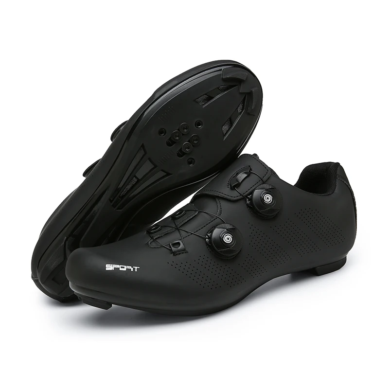 New Outdoor Road Bike Cycling Shoes Mountain Bike Lock-On Shoes Dynamic Assistance Hard Bottom Bicycle Shoes