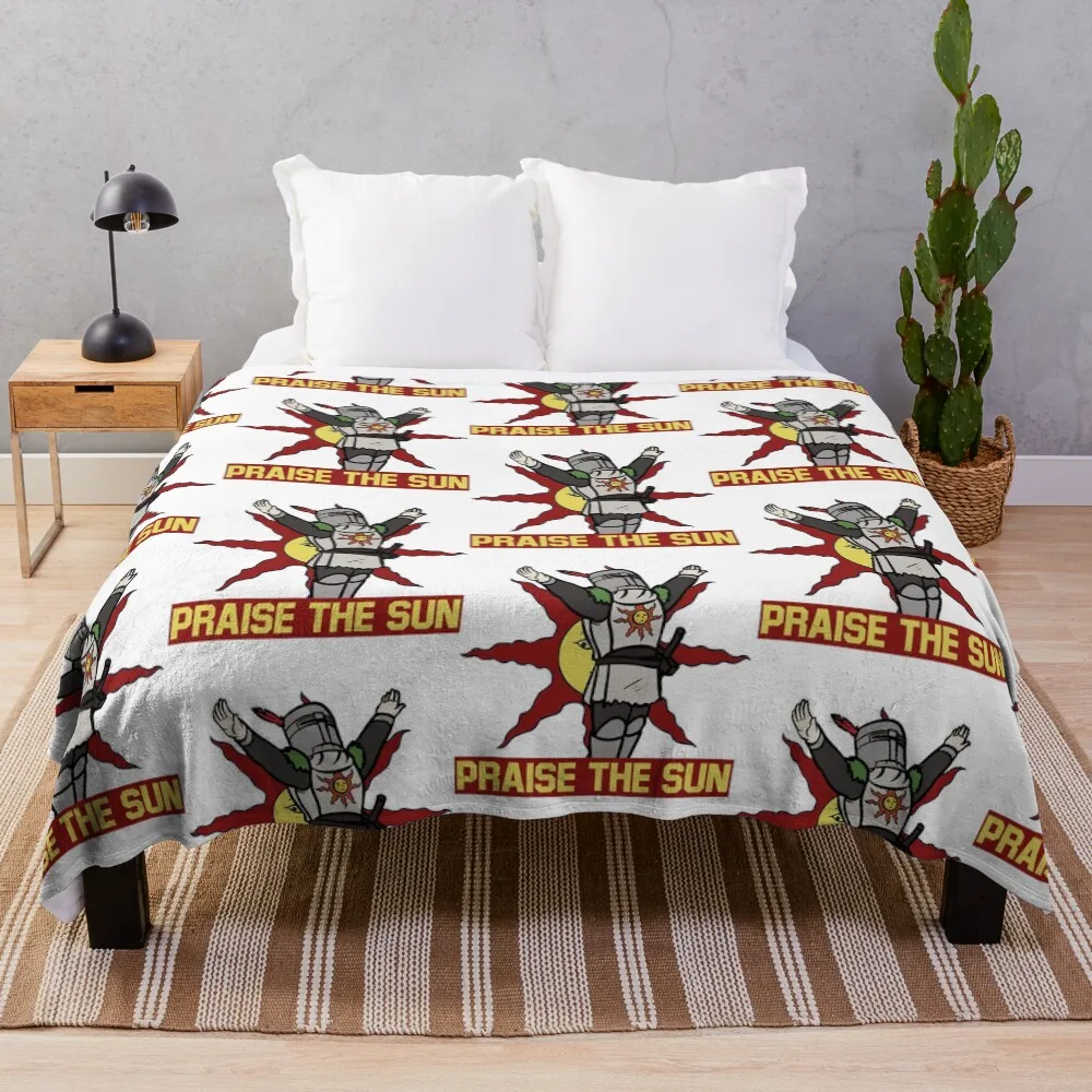 

PRAISE THE SUN Throw Blanket