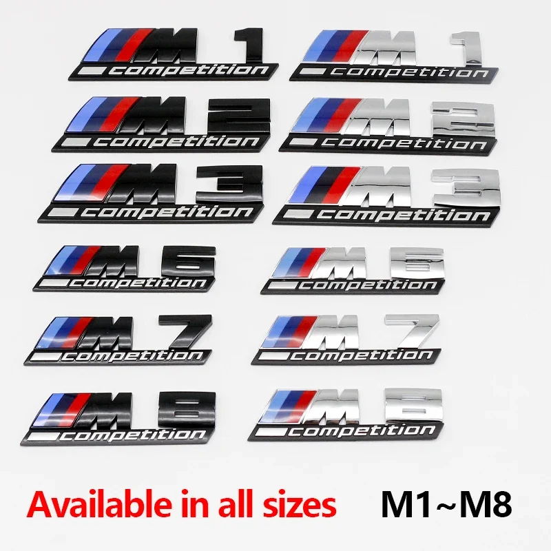 

3D Car Decorative Accessories M Badge Performance Emblem Decoration Accessorie For BMW M3 M4 F07 F34 F30 F20 F10 E60 E46 E53 G01