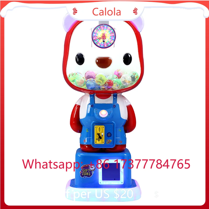 Kids Amusement Cute Bear Twist Game Machine Coin Operated Entertainment Device 1-Year Warranty English Version