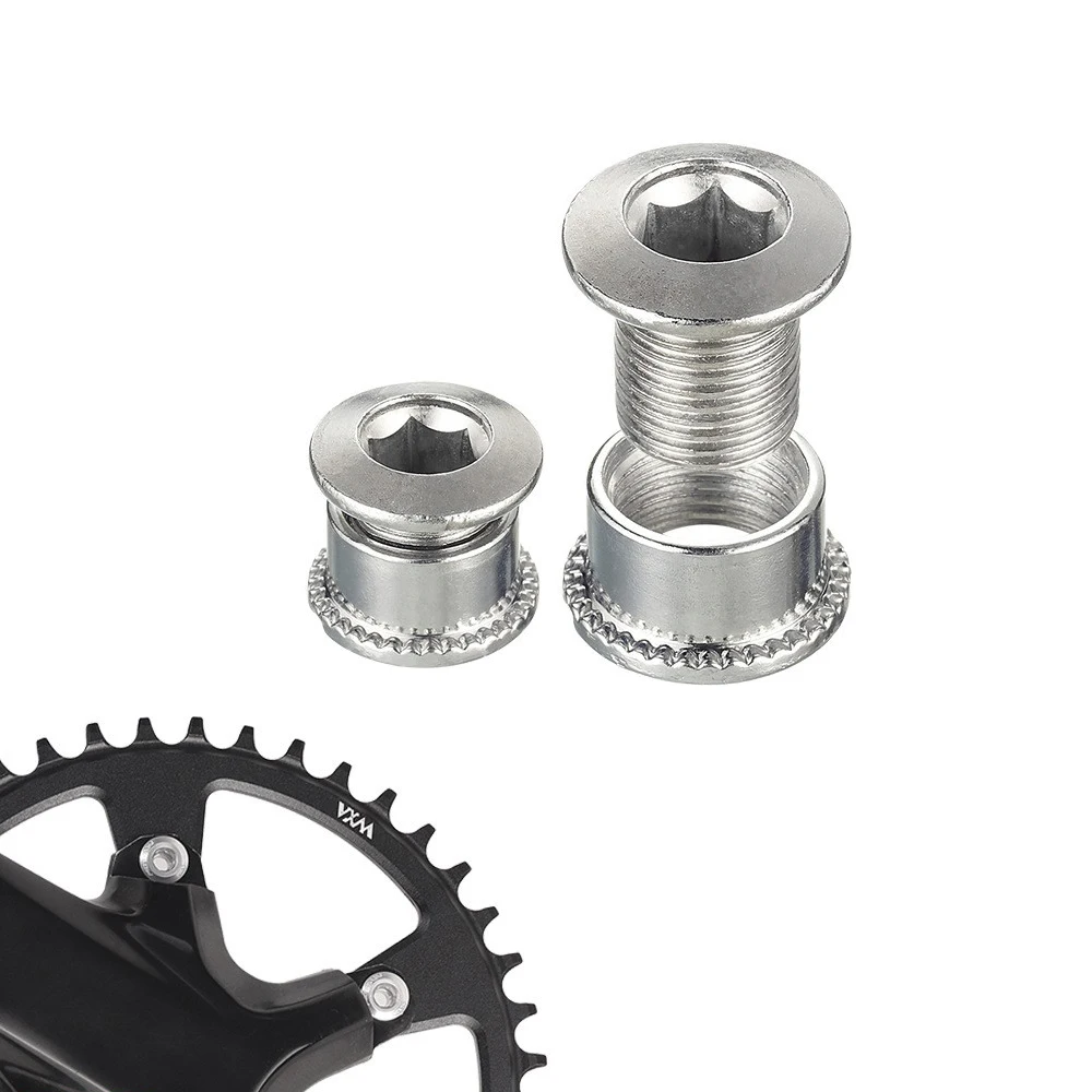 

5pcs 12mm Bicycle Chainwheel Screw Alloy Steel Durable CNC Technology for Most Bike Bicycle Modification Repair Accessories
