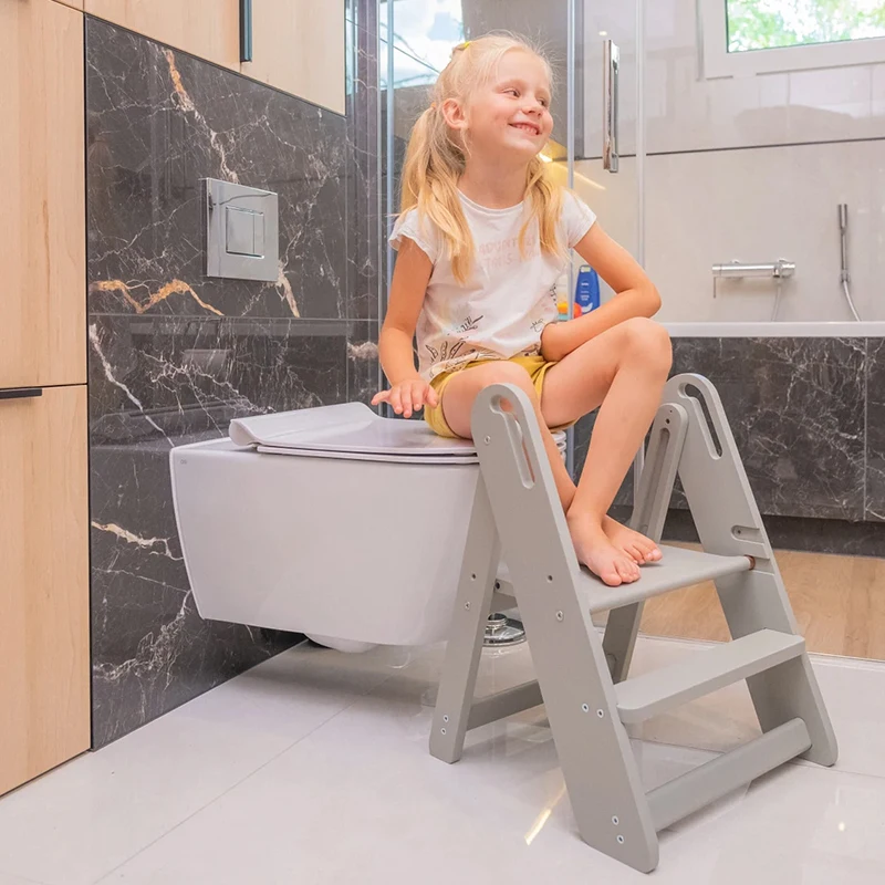 

Customized Wooden Toddler Kitchen Step Stool Foldable Kitchen Tower Chair-for Bedroom ODM/OEM Furniture Manufacturer