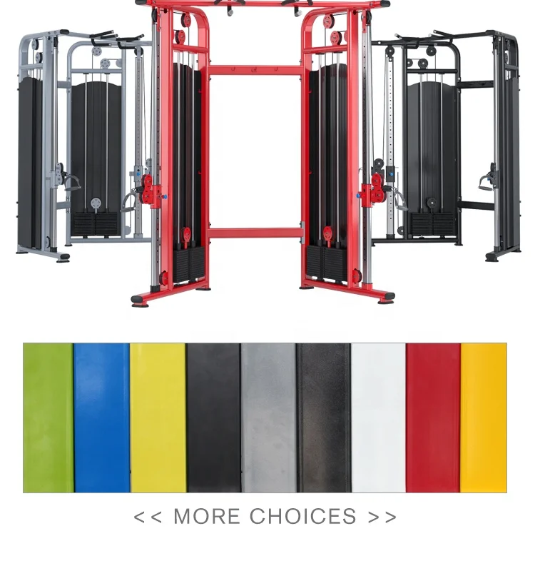 تستخدم الصالة الرياضية، مدرب متعدد الوظائف، كابل مزدوج، آلة طيران كابل قائم