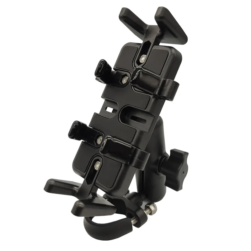 

Motorcycle mobile phone holder, walkie-talkie holder, multi-purpose handlebar installation
