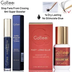 Gollee Sensitive Eyes 6ml Super Booster Help Accelerator Bonder Glue Aloe Fast Long Glue 1S Dry Waterproof Lash Extension Glue