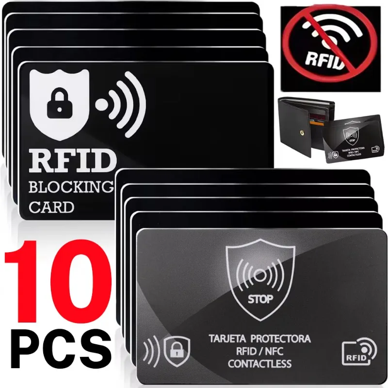 

10/5/1Pcs RFID Blocking Card NFC Contactless Bank Debit Credit Card Protector ID ATM Guard Card Blocker for Wallet Purse Phones