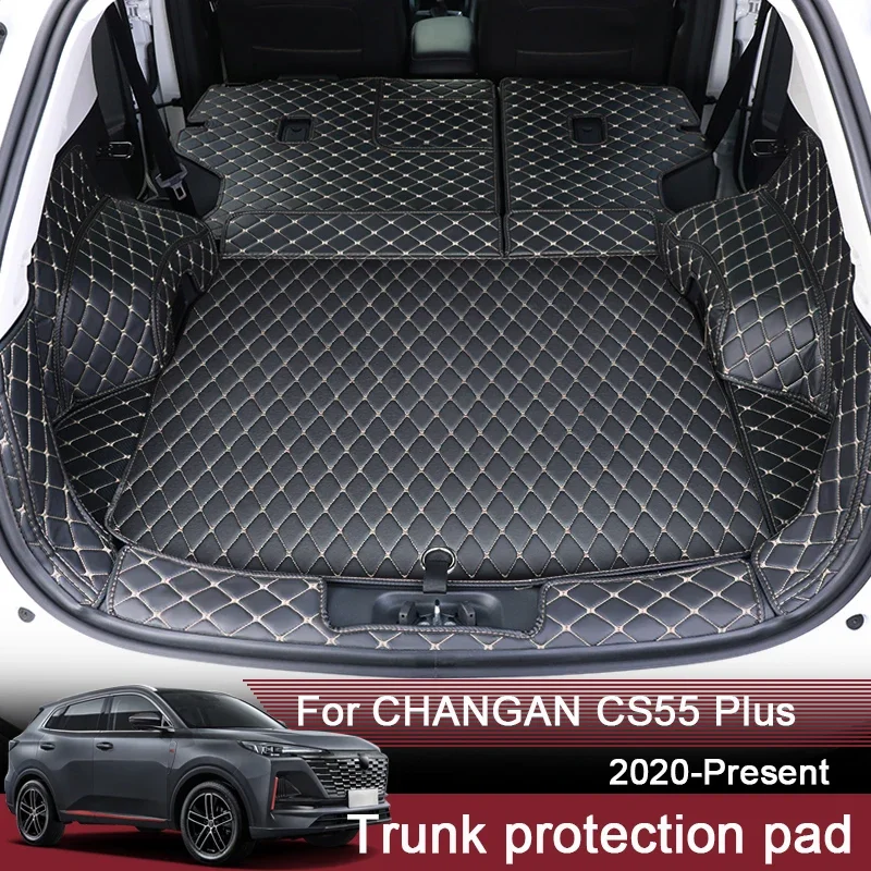 

Car Styling Custom Rear Trunk Mat For CHANGAN CS55 Plus 2020-2024 Leather Waterproof Auto Cargo Liner Pad Internal Accessories