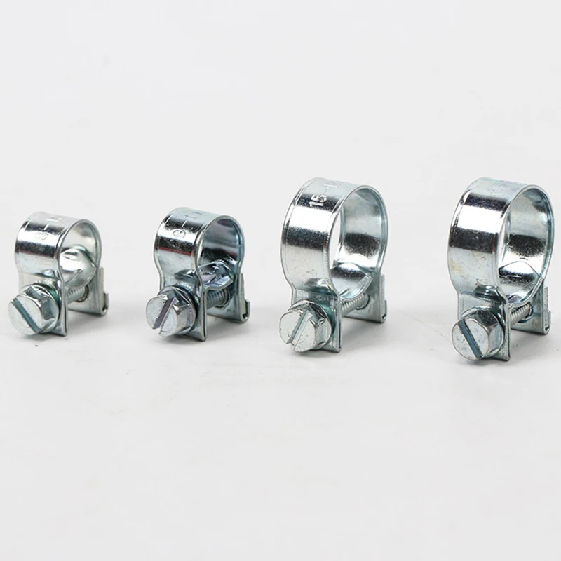 

10PCS/Set Car Fuel Hose Clips Hoses Clamps Set Mini Carbon Steel Air Hose Clamp Petrol Pipe Clips Auto Hose Parts