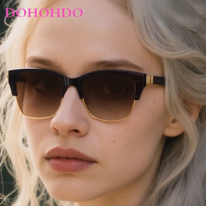 

Vintage Luxury Design Cat Eye Wood Grain Legs Women Sunglasses Trendy Brand Men Eyewear Summer Traveling Sunglasses Lentes UV400
