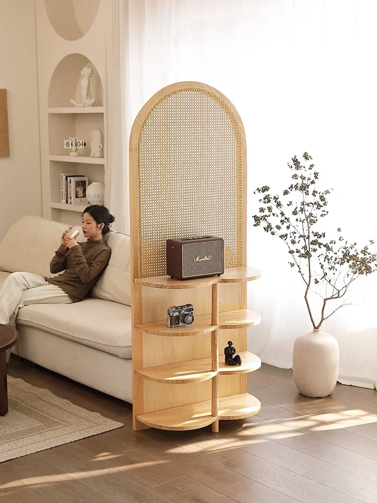 حار بيع الصلبة الخشب الروطان شاشة التقسيم غرفة المعيشة لمنع المدخل إلى رف مدخل غرفة نوم بسيطة #5