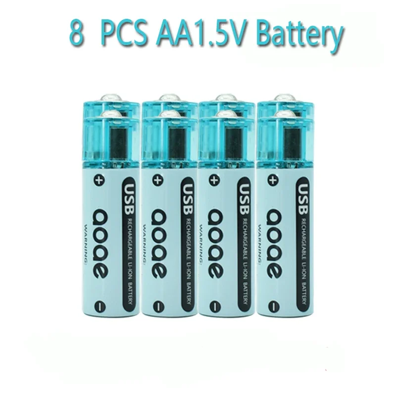 2024 New USB AA 1.5V battery USB rechargeable lithium ion battery 2700mAh AA Li-Ion battery for Remote Control Toy light Batery