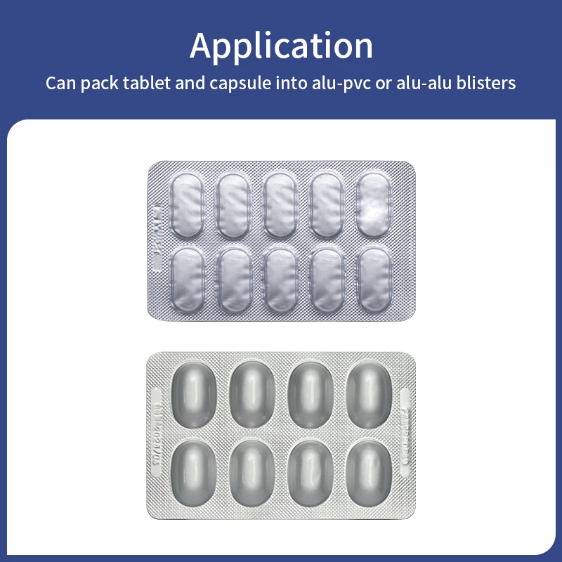 Automatic Small Mini Pvc Alu Alu Strip Pill Tablet Blister Packaging Machinery Gelatine Lab Blister Packing Machine