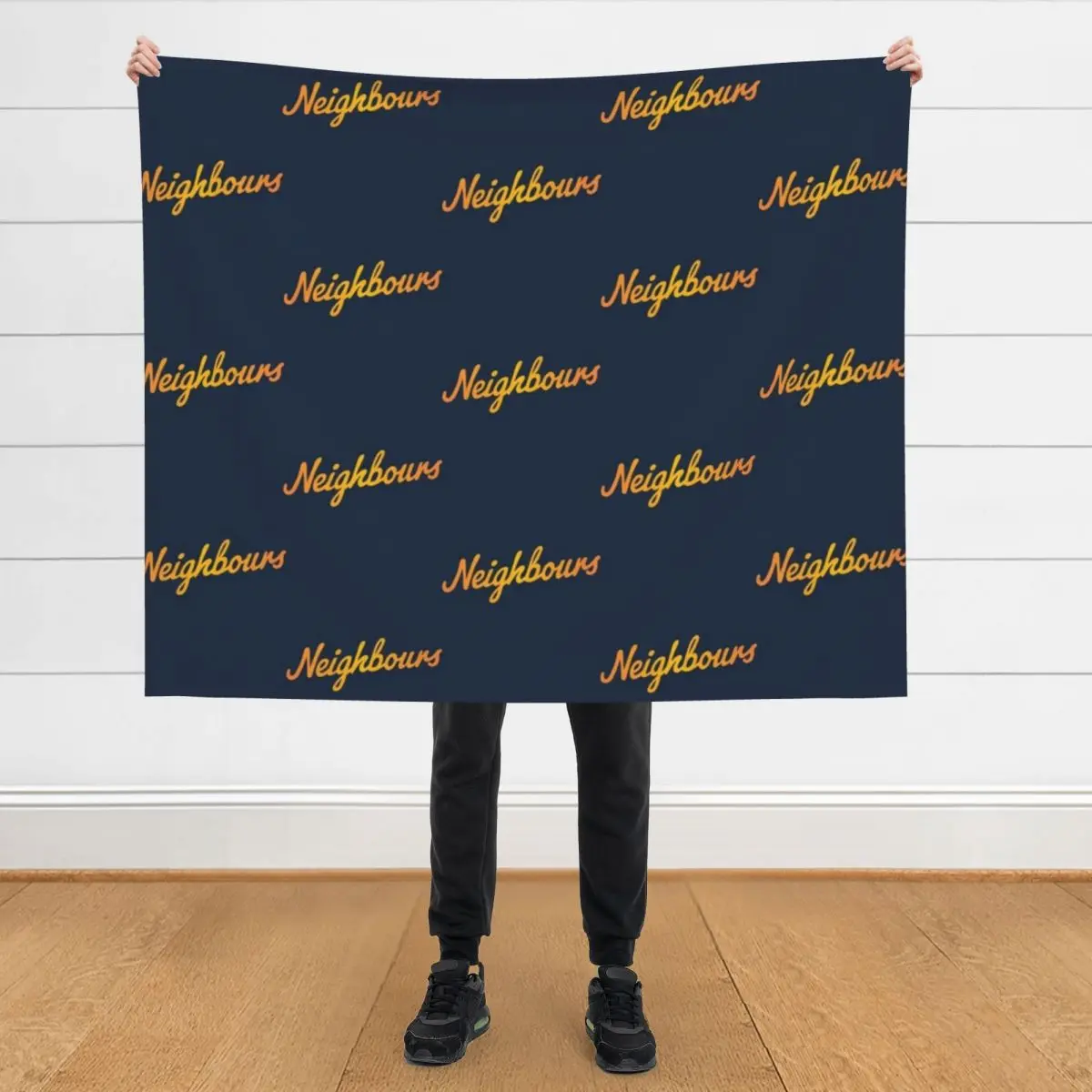 

Retro Neighbours Throw Blanket Multi-Purpose Thermals For Travel Soft Big Blankets