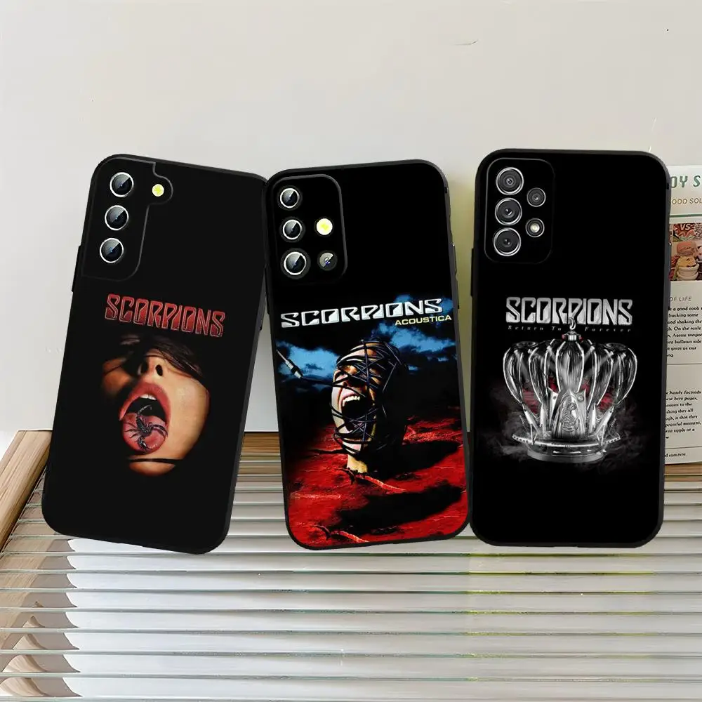 S-Scorpions Band Phone Case For Samsung S26 S25 S24 Ultra S22 S23 Fe S21 Plus A54 A37 A16 A17 A53 Back Cover