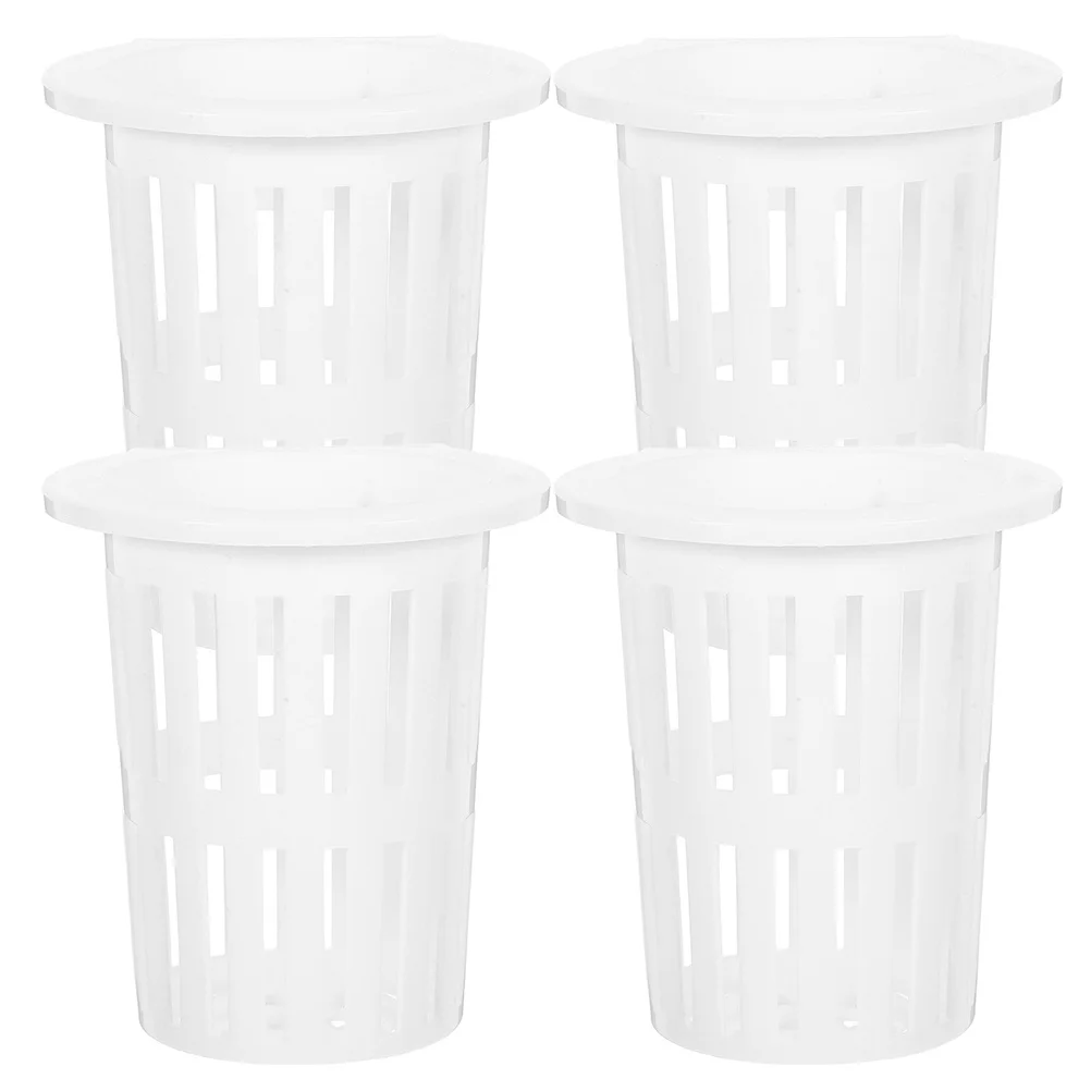 

4Pcs Aquarium Wall Mounted Hydroponic Planter Basket Plastic Hanging Cup Fish Tank Aquatic Plant Pot Root Growth Observation