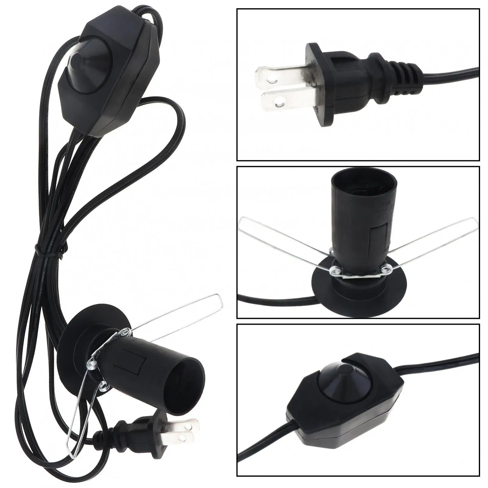 Sal Lamp substituição Cord com controle Dimmer, Himalaia Rock Crystal, E12, 110V