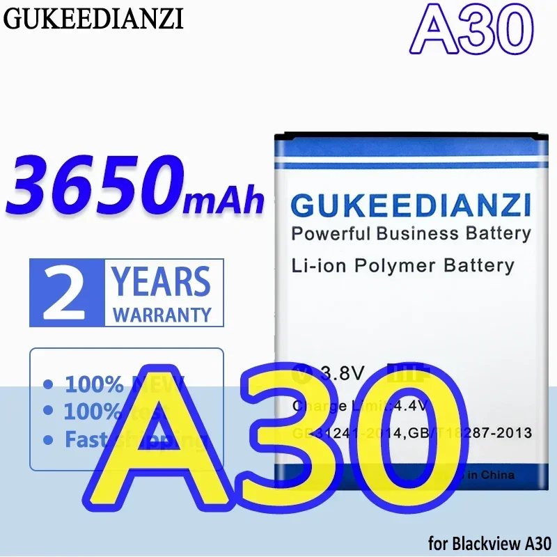 

Аккумулятор большой емкости GUKEEDIANZI 3650 мАч для Blackview A30 мобильный телефон Bateria