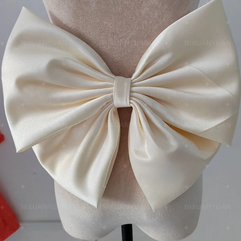 Seperate Satin Removable Decor Bow Wedding Dress Fashion Party Gown Knots Bridesmaid Dresses Bride Female Prom Evening DIY