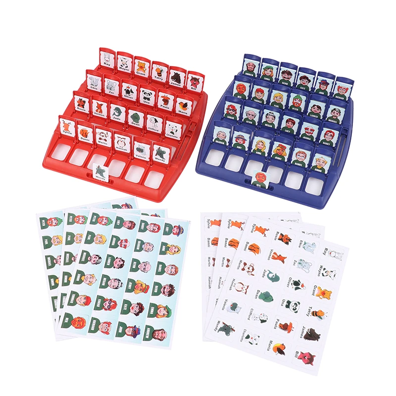 1PC Who Is It Family Memory Guessing Game Kids Funny Montessori Antistress Toy Gifts Classic Board Interactive Party Home Game