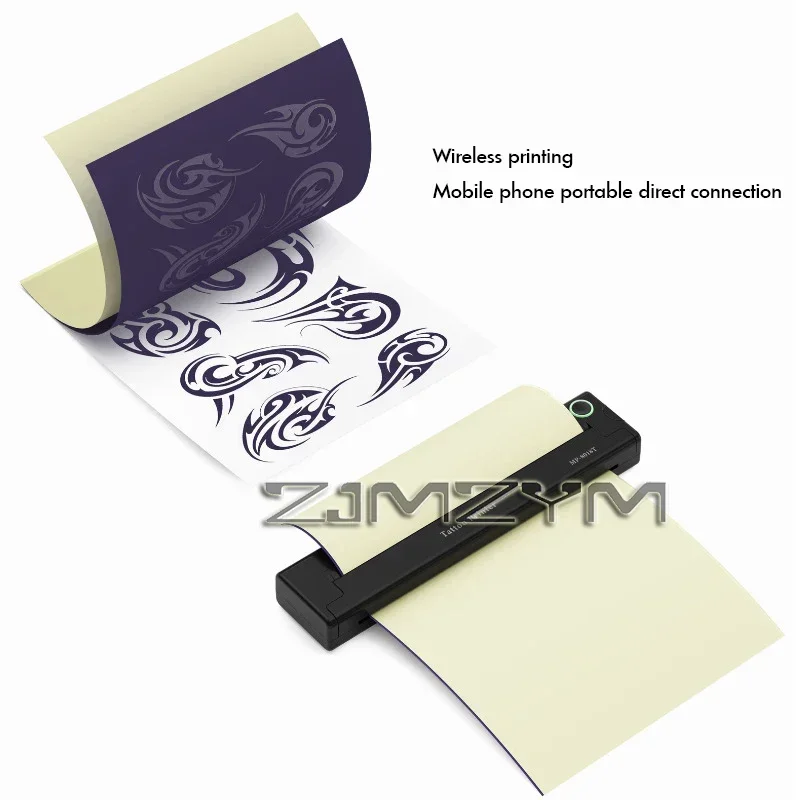 Impresora de transferencia de tatuajes portátil, Mini red inalámbrica, plantilla térmica, línea de dibujo, fotocopiadora de impresión