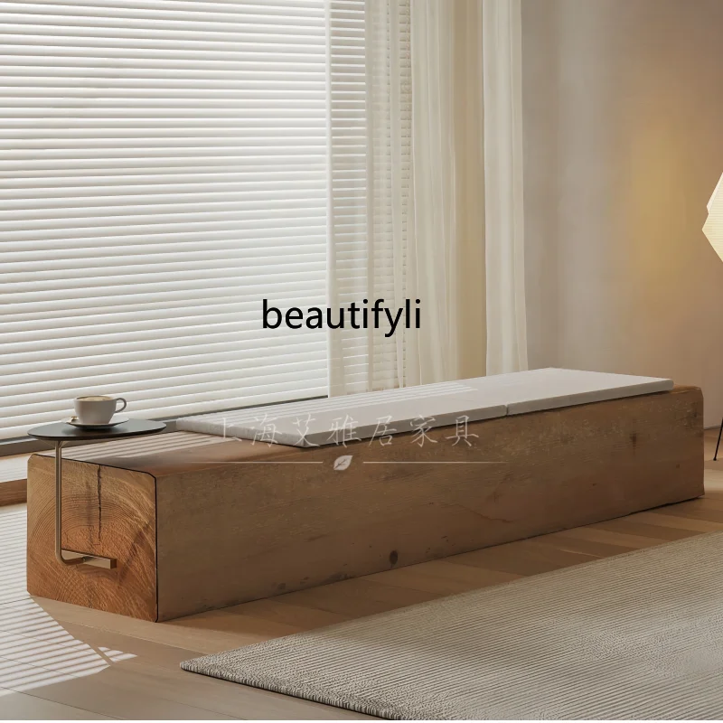 الشمال الحد الأدنى مقعد طويل مقعد خشبي وابي سابي نمط مصمم مبيعات مكتب مول منطقة الانتظار الراحة مقعد طويل