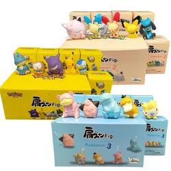 Pokemon 5pcs Pikachu Action Figure Toys Gengar Psyduck Snorlax Jigglypuff Lucario Anime Collection Model Doll Kids Birthday Gift