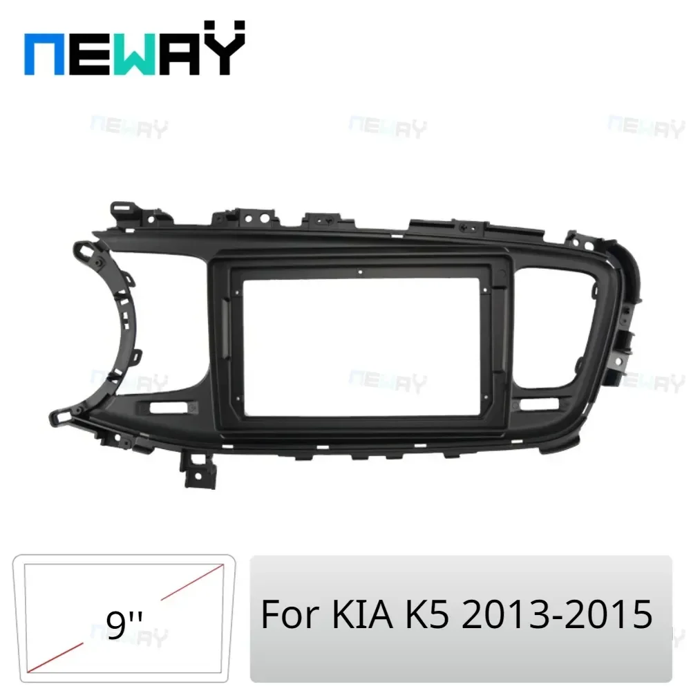 

Car Audio Face Plate Fascia Frame For KIA K5 Optima 2013-2015 (LHD) 9" Big Screen Radio Stereo Panel Dash Mount Refitting Kit