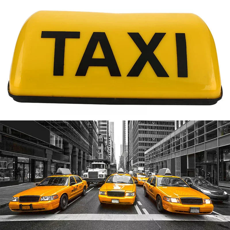 Taxi Sign Cab Roof Top Topper Car   12V LED Light Waterproof