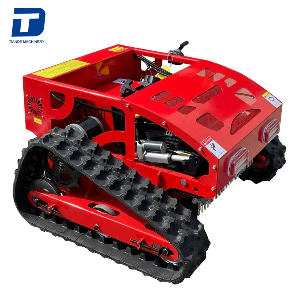 

New Gasoline Tracked Remote-Controlled Lawn Mower Farm Lawn Mower Agricultural Self-Propelled Lawn Mower Robot