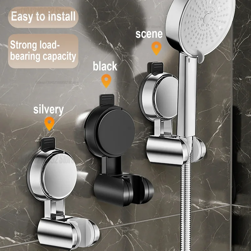 

1Pc Universal Shower Head Holder Adjustable Strong Adhesive ABS Shower Brackets Suction Cup Wall Mount Waterproof Shower Base