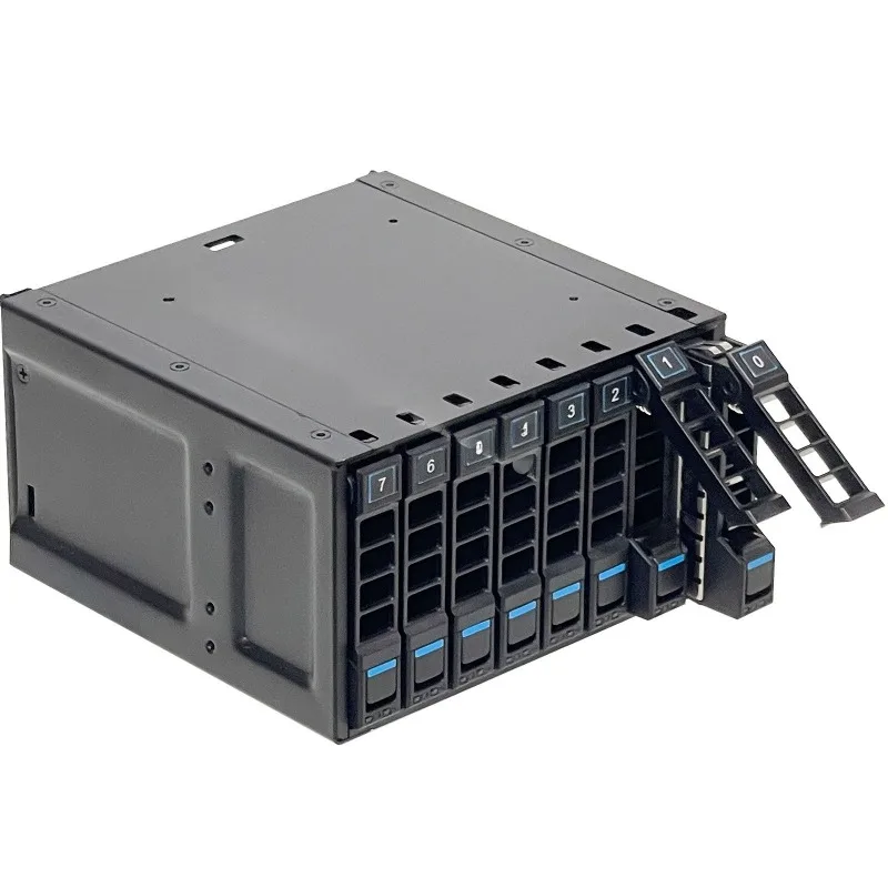 8 Bay 2.5 Inch U.2 NVMe SSD Hot Swap Hard Drive Cage Module 5.25 Optical Drive Bay Server Storage Expansion Backplane Enclosure