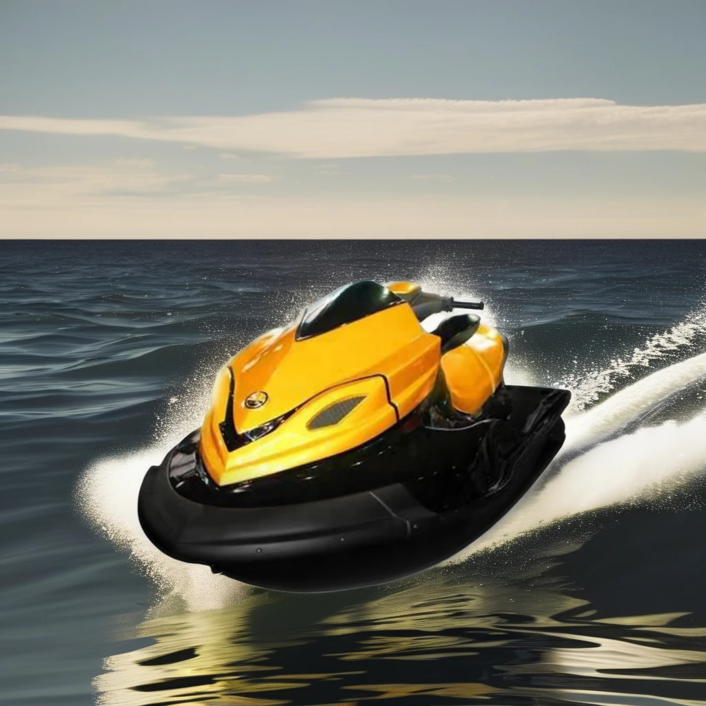 Factory Direct Sale Cheap 1000 CC Motor Boat Jet Ski Unisex Speed Boat for Ocean Waters Use Includes Surfboard