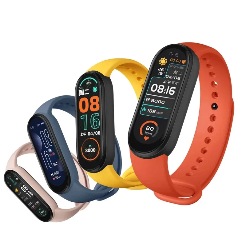 2021 M6 Smart Watch Sports Bracelet Heart Rate Fitness Tracking for Xiaomi Apple Android Wearables