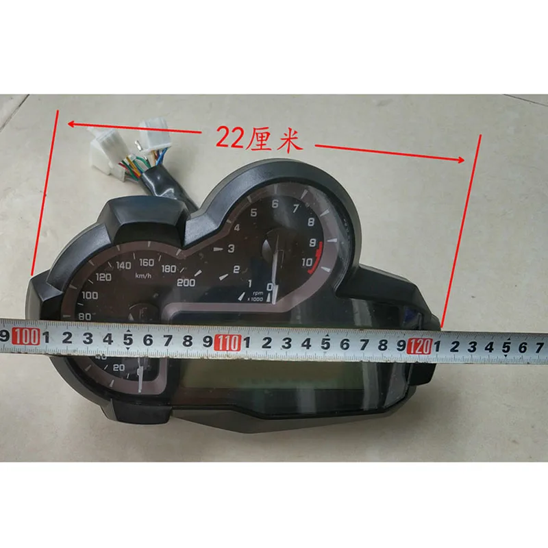 20000rpm Motorcycle Universal LCD Digital Speedometer N1-6 Odometer Tachometer Motorbike Fuel Meter Water Temperature Gauge