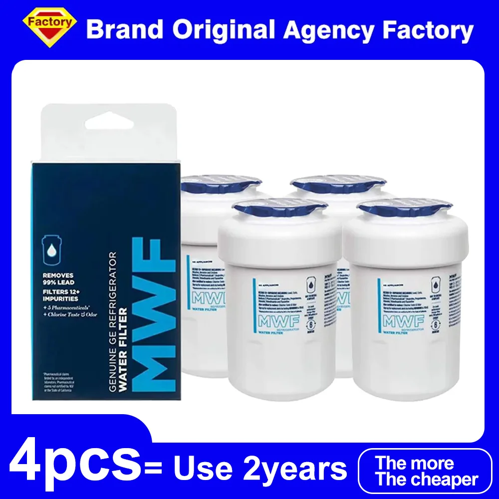 NSF Certified Brand Genuine MWF Refrigerator Water Filter for MWFP MWFA GWF HDX FMG-1 WFC1201 GSE25GSHECSS PC75009 RWF1060