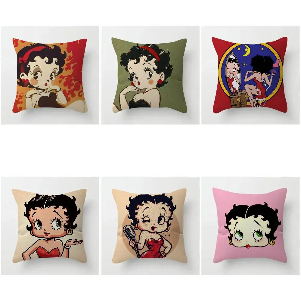 Kissen Anime-Kissen Sofakissen Kopfkissenbezug Kissenbezug Mode ANIME niedlich B-Betty Boop