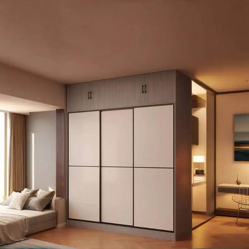 

Modern Nordic Wood Wardrobes Adults Doors Unit Cupboard Closet Wardrobes Storage Cabinet Sliding Armario De Ropa Furniture