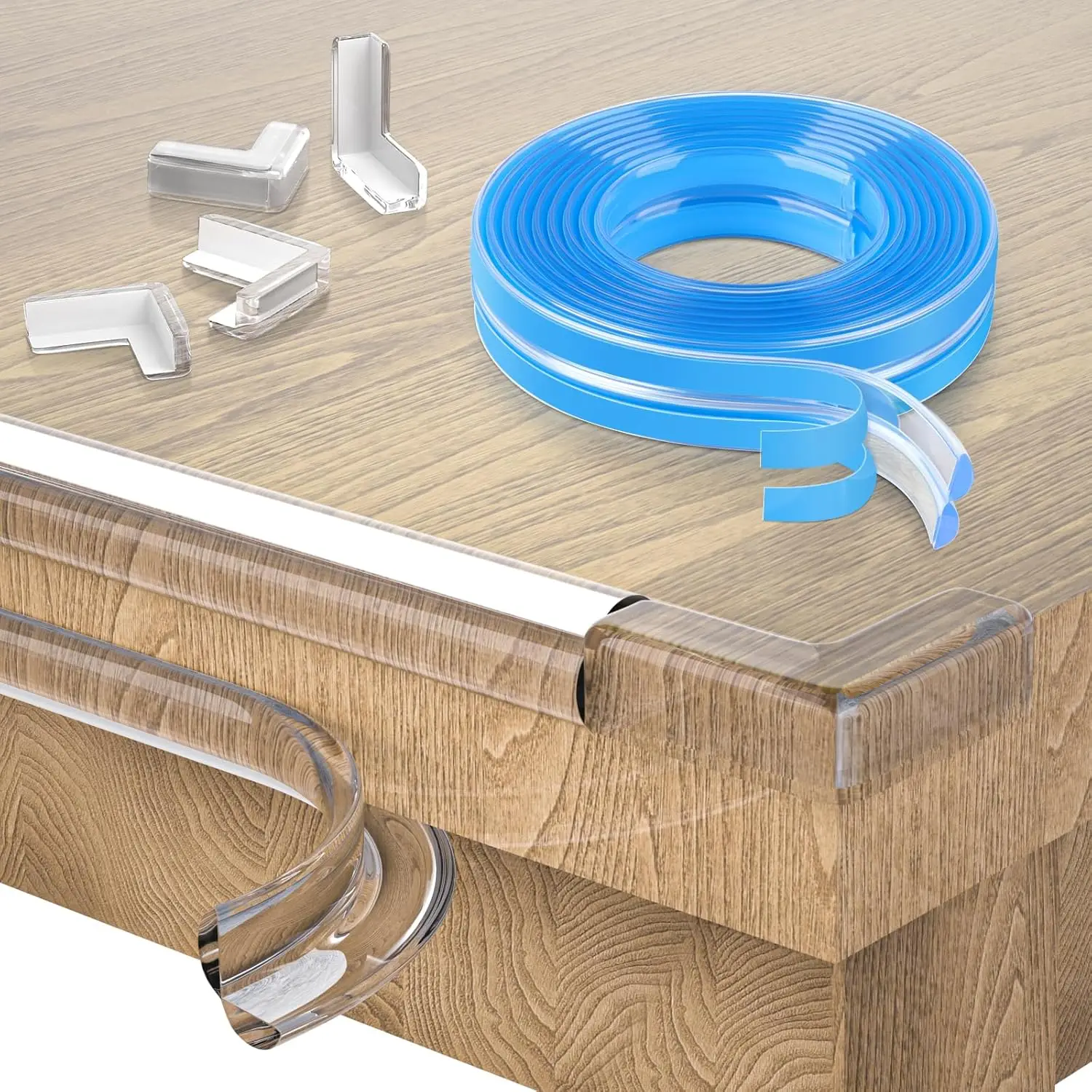 

Clear Corner Protectors, 16.4ft Soft Edge Guard for Furniture, Baby Proofing Safety Bumpers