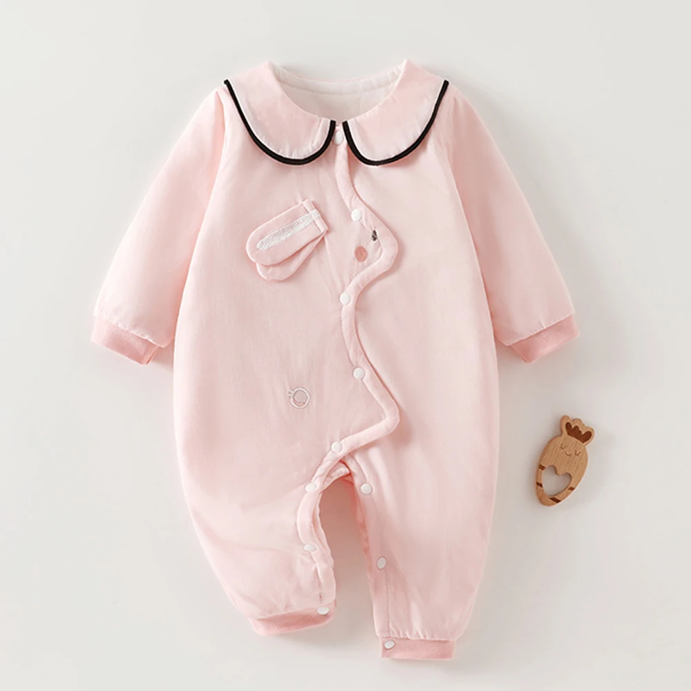 Baby Winter Clothes Boy Long Sleeve Romper Quilted Thicken Warm Newborn Outerwear Clothing First Christmas Infant Girl Jumpsuits