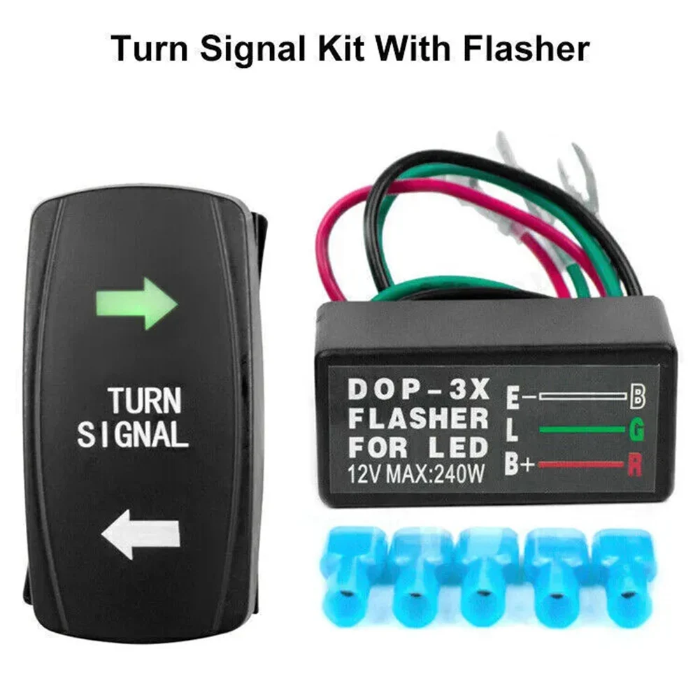 LED Flashers Kit As Shown In The Figure ATV Turn Signal Kit Compact Dashboard Design Enhanced Visibility Indicators