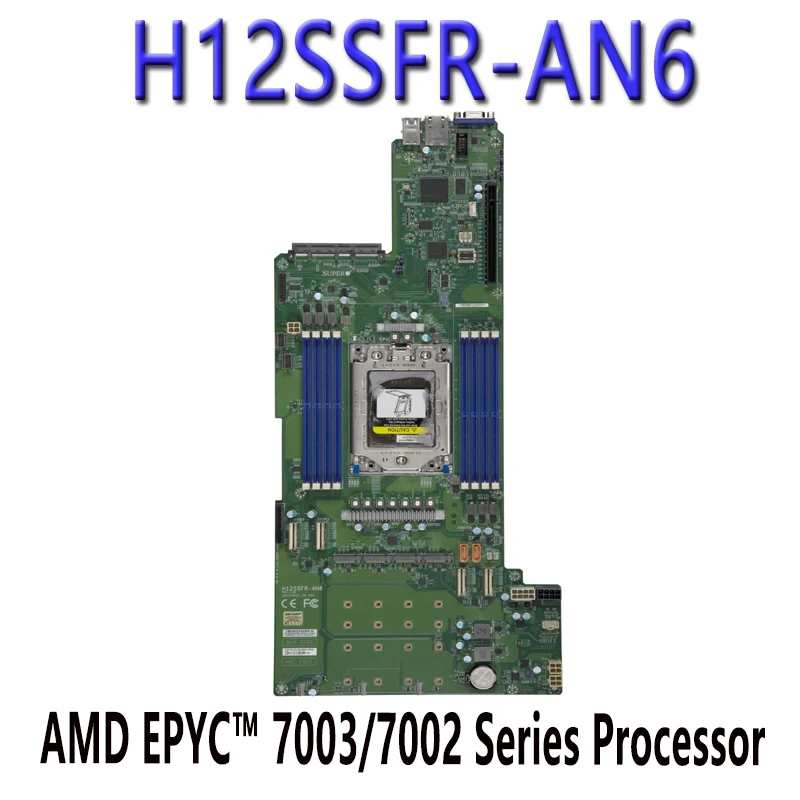 H12SSFR-AN6 FOR Supermicro Motherboards DDR4-3200MHz,AMD EPYC™ 7003/7002 Series Processor processor Tested Well bofore shipping